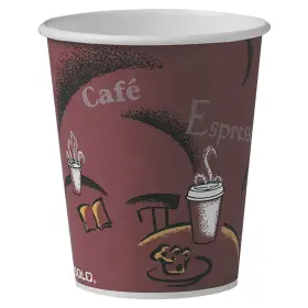 Of10bi0041 Solo Cup Paper Hot Cups 10 Oz. Maroon Carton Of 300