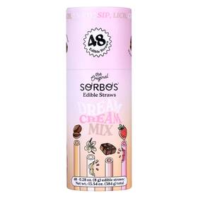 Sorbos 436567430004 Edible Drinking Straws Dream Cream Mix Variety Pack Strawberry Chocolate