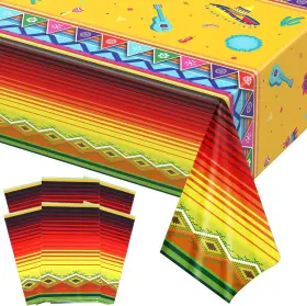 Sosation-decorations-0216 Sosation 6 Pcs Mexican Plastic Tablecloth 54 X 108 Inch Cinco De Mayo Table Colorful Sosation-decorations-0216 Sosation 6 Pcs Mexican Plastic Tablecloth 54 X 108 Inch Cinco De Mayo Table Colorful