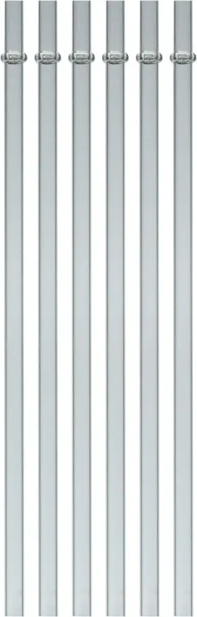 Sh-10093-s6 Southern Homewares Acrylic Drinking Straws Set Of 6 - Fits 10oz 9.00 Clear