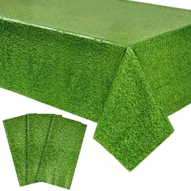 Sparkle And Bash 194425594913 Plastic Grass Tablecloth - Durable Cover 54 Inch X 108 Green Sparkle And Bash 194425594913 Plastic Grass Tablecloth - Durable Cover 54 Inch X 108 Green