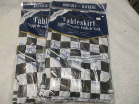 Special Occasion 041624621974 Lot Of 2 Plastic Table Skirt- Adhesive- Strip Backing B