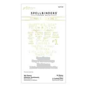 Spellbinders 812062036909 Hot Foil Plate/die We Dance Bronze