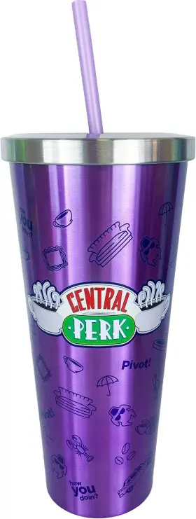 18262 Spoontiques Friends Stainless Steel Tumbler 24oz - 24 Ounces Central Perk