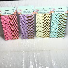 Spring Fling 639277347053 360 Pcs Paper Straws - Biodegradable Recyclable Eco-friendly Plastic Free
