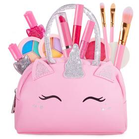 Sprinkles Toyz 742839255540 Kids Real Makeup Kit With Pink Unicorn Purse Non Toxic Washable Make Up Set