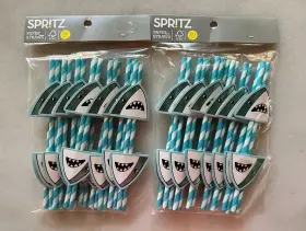 Spritz 191908117157 New Lot Of 2 Target Shark Party Paper Straws 20 Count Each