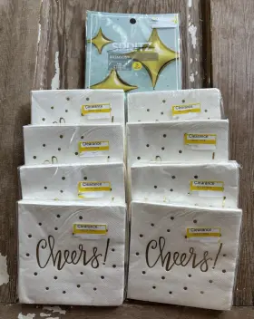 Spritz 490532170140 Eight 30-count Packages Of Inch Cheers Paper Beverage Napkins - Balloons