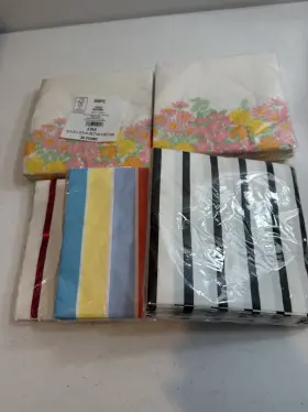 X3528ln Spritz 5 Pkg Party Napkins Sealed 30 Count Each Stripes Floral Fun Holiday