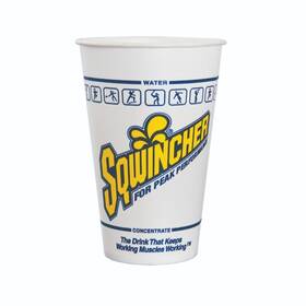 Sqwincher 158200101 1 Case Of 2 000 White 12 Oz. Disposable Cold Waxed Paper Drinking Cups