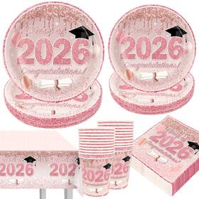 Ssailue Decor Pgp01 Pink Graduation Decorations Class Of 2026 Rose Gold