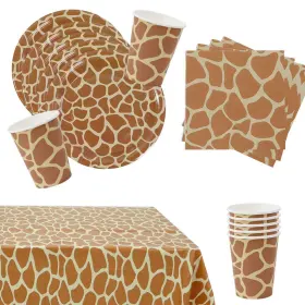 Ssw 808857503008 Giraffe Themed Party Supplies For 16 Guests Pattern Tableware Pl