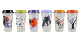 Starbucks 762111506740 Fall 2022 Reusable Plastic Hot 3.5 Inches X 6.5 Multicolor