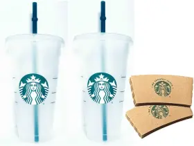 8541932310 Starbucks Reusable 24 Fl Oz Frosted Ice Cold 2 Count Pack Of 1