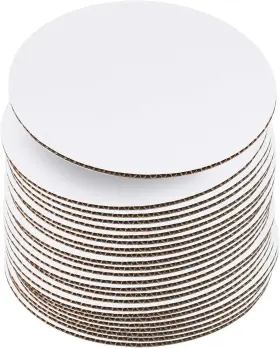 Starmar 601547370092 10 Inch White Cake Boards 24 Pack Rounds Disposable