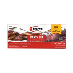 70372 Sterno Buffet Kit 10.25 Inch H X 13.50 W 23.63 L 27 Pc