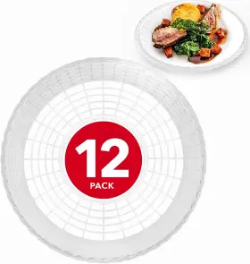 1406 Stock Your Home 9 Inch Paper Plate Holder In White 12 Count - Holders