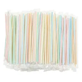 Stockroom Plus 194425384873 Plastic Flexible Drinking Straws Striped Disposable