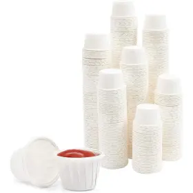 Stockroom Plus 194425682184 600 Pack Mini Sample Cups For Tasting Small Disposable Paper Souffle Fo