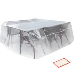 Storage Standard 850045088804 Patio Table And Chair Cover For 111 Inch X 74 28 Clear