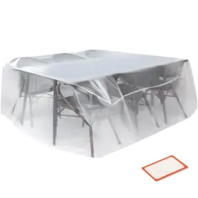Storage Standard 850045088804 Patio Table And Chair Cover For 111 Inch X 74 28 Clear