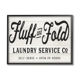Stupell Industries 196216061970 Farmhouse Fluff And Fold Laundry Advertisement Rustic Pattern Designed By Le