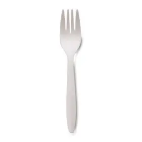 F6bw Style Setter Dart Medium Weight White Plastic Fork - 1000 / Cs