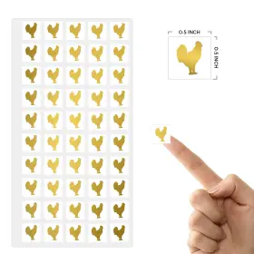 Sunny Bride 426868639818 Wedding Meal Stickers - White Square Indi