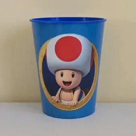 229922 Super Mario Toad Blue Plastic Party Cup Decorative Video Game Kids