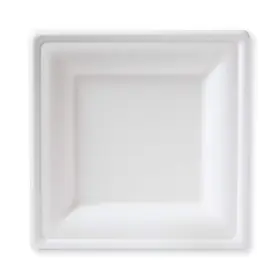 Pc-73265 Susty Party Supplies H&pc-73265 10-inch Compostable Square Plates 50-count Sugarcane Heavy Dut