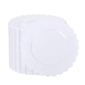 Sutex01w Sut 72pcs Plastic Plates7.5inch White Dessert Plates Disposable Disposa