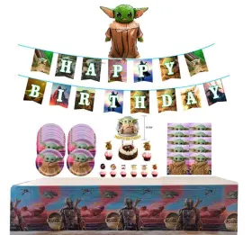 Svyarlyu 796917603259 Baby Yoda Party Supplies And Decorations - Birthday -se
