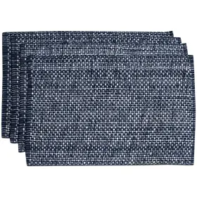 Sweet Home Collection 641427556604 100% Cotton Placemats For Dining Room Rectangle Navy