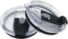 Swiftion 661757691899 Replacement Flip Lids For Stainless Steel 2 Count Pack Of 1 20 Oz Black