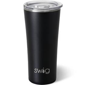 Swig Life S104-c22-bk 22oz Insulated Tumbler Travel Coffee With 22 Ounces Black
