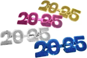 Swyoun 705353918414 4pcs 2025 Plastic Glasses Happy New Years Eve Graduation Cl