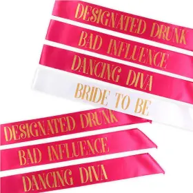 Syiomlis 975430810557 7 Pack Bachelorette Sash Set Hen Party Favors Bridesmaid Gift P