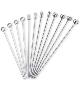 Szlfsx 725423931969 45 Pack Stainless Steel Cocktail Picks Martini Pick