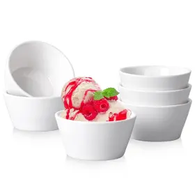 Taeochiy 652722351511 Porcelain Small Bowls 8 Ounce Dessert Ramekins Oven Safe Ice Cream Bowl