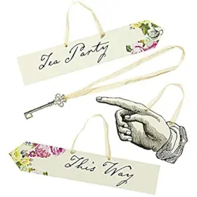 Talking Tables 052714054508 Truly Alice Mad Hatter Scene Setter Signs Party Wedding 8 Pack