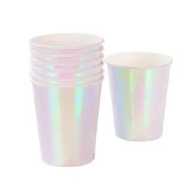 Talking Tables 052714076371 We Heart Pastel Iridescent Shiny Paper Cups For A Birthday Party Unicorn Par