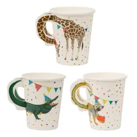 Talking Tables 052715150148 8 X Safari Animal Themed Paper Cups For Girls And Boys Birthday Party Or Baby S