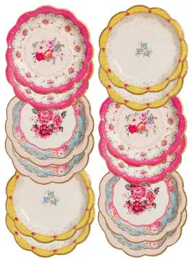 Talking Tables 735343206832 Truly Scrumptious Disposable Plates 12 Count 6.5 Inches For Te