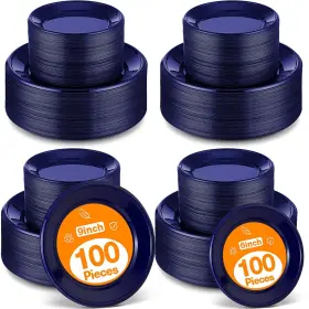Dia-tanlade-3194 Tanlade 200 Pcs Wedding Plastic Plates Bulk Disposable Graduation Par