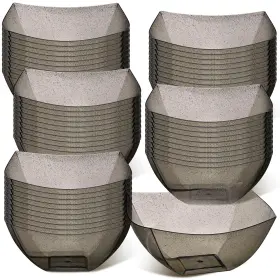 Dia-tanlade-3486 Tanlade 50 Pcs Square Plastic Serving Bowls Disposable Snack Salad Bowl Small