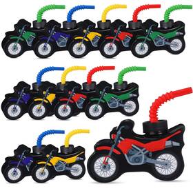 Tanlade Dia2930 12 Sets Dirt Bike Cups With Straws Plastic Motorcycle Cup B