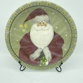 Target 073525798349 Old World Santa Claus Paper Dinner Plates 10.5 Inch 2008 10 Count New