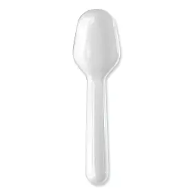 Team Three Group Limited 749507003304 Boardwalk Heavyweight Polypropylene Cutlery Tasting Spoon White 3 000/carton