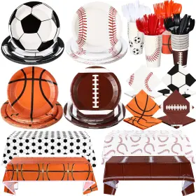 Yit-teenyyou-3728 Teenyyou 340 Pcs Sports Birthday Party Decorations Theme Supplies Include