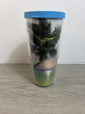 Tervis 093597701825 Sunset In Paradise Made Usa Double Walled Insulated Tumbler Classic 24oz